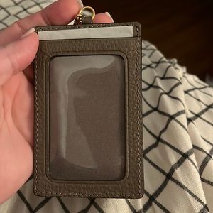 New Tory Burch leather ID holder wallet